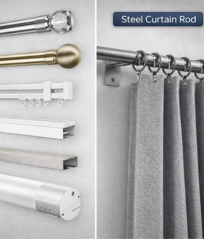 Steel Curtain Rod